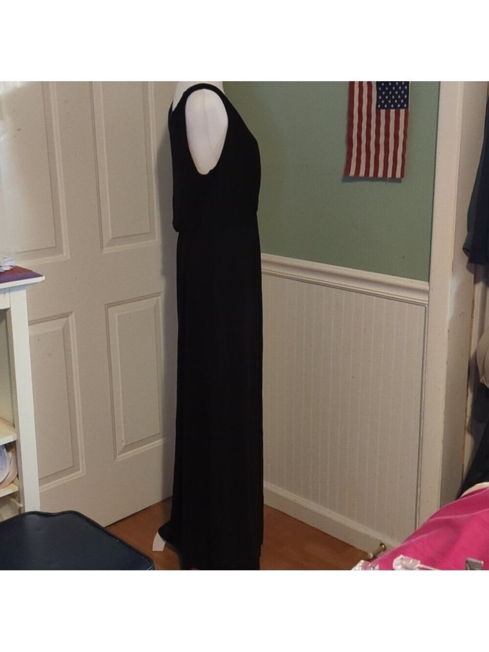 Mercer & Madison Black Sleeveless Maxi Dress Large - Picture 8 of 12